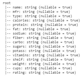 print the DataFrame's structure